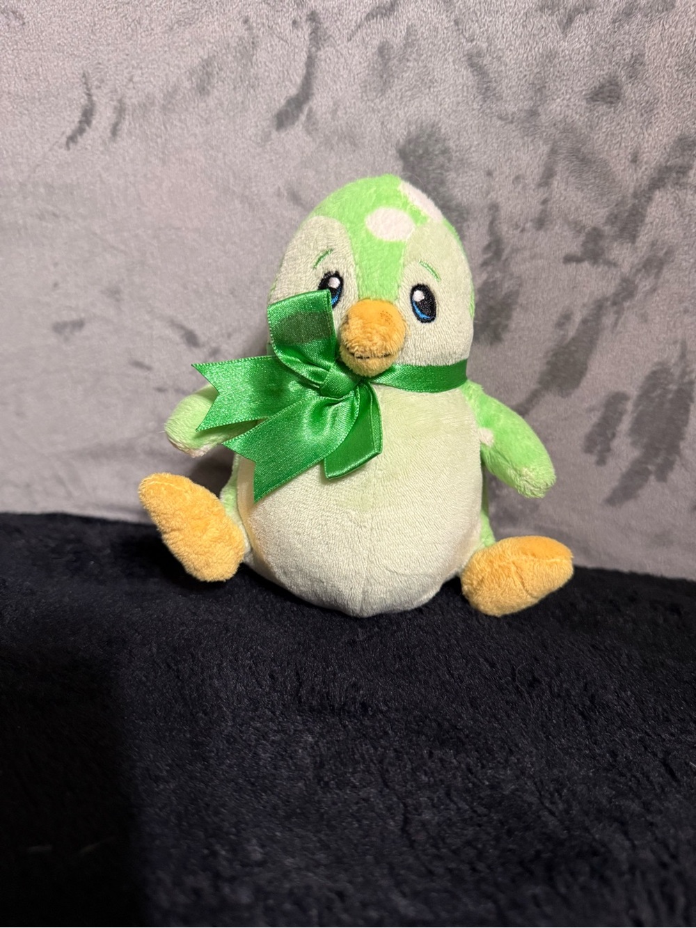 Neopets Green Bruce Penguin Plush 2008 Jakks Pacific Vintage